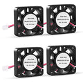 UMLIFE 4PCS 3D Printer Cooling Fan 40mmx40mmx10mm Oil Bearing Blower Fan DC 12V Brushless Cooling Fan with 2 Pin Terminal for Hotend Extruder Heatsinks Makerbot MK7 MK8 CPU Chip (12V 0.08A) - color: 12V(4010)