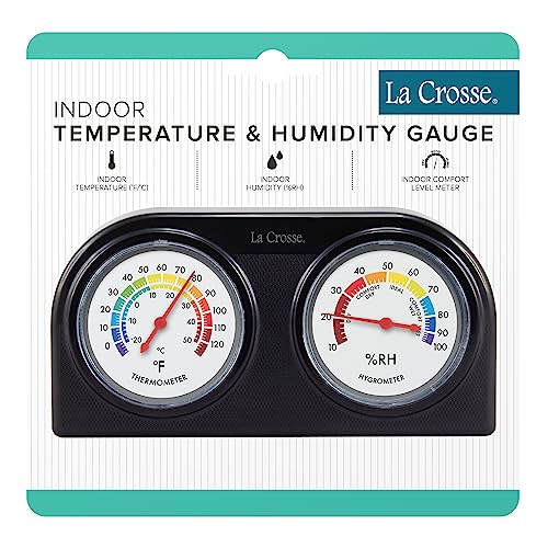 La Crosse 104-288 Analog Thermometer and Humidity Gauge
