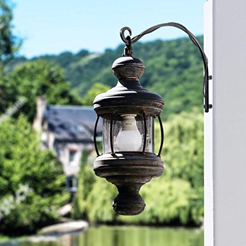 Lifyzoon Heavy Duty Hanging Plant Brackets: 2 Pack 50Lbs Outdoor Plant Hook | 50 lbs Steel Wall Mount, for Hanging Baskets Feeders Lanterns, Complete Hardware, Rust-Resistant Finish, Outdoor or Indoor - size: 2B-16" 2PCs