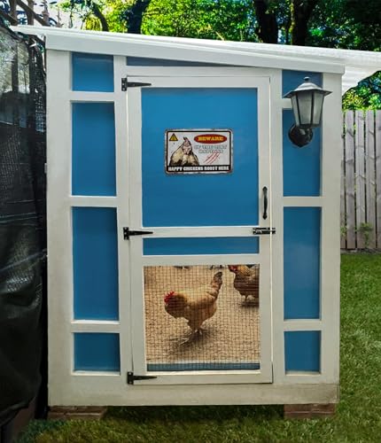 Chicken Waterer, Chick Water, Chicken Coop Accessories - 6 Gallon Capacity, 2-Pack 3 Gallon (26 pounds Total) (Prussian Blue, Large). - color: Prussian Blue