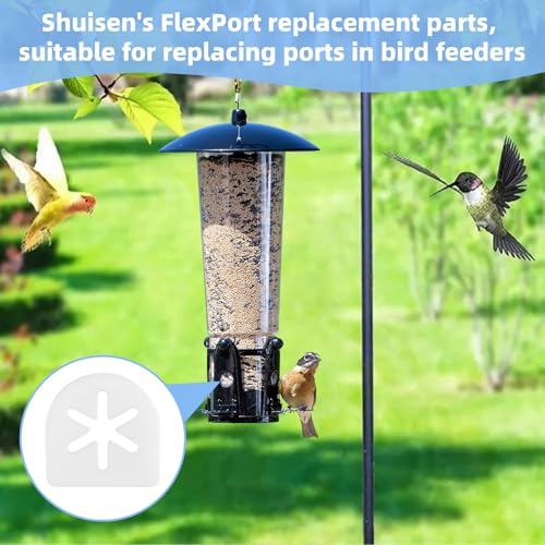 4 Pack Bird Feeder Replacement Parts for Perky Pet 334-1SR Bird Feeder | Outdoor bird feeder accessories for Squirrel-Be-Gone Max, FlexPort Hummingbird Feeder Accessories