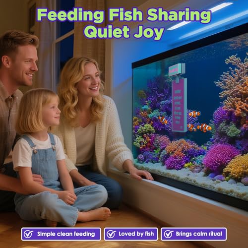 YOBBAI Magnetic Seaweed Feeder, Swinging Motion Nori Feeder, Seaweed Clip for Tangs Angels Freshwater and Shrimp Tanks (Blue & Pink) - color: BLUE & PINK