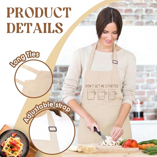 Sourdough Apron for Women with Deep Pockets - Funny Bakers Apron, Unique Sourdough Gifts for Women & Bread Bakers, Adjustable Kitchen Apron for Mom, Mother’s Day Baking Gift - B17 - color: Don't Get Me Started