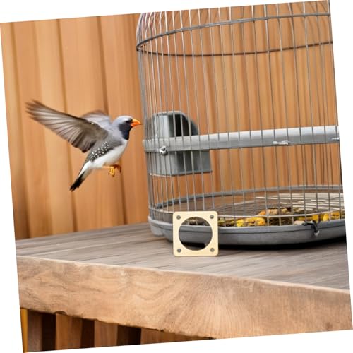 TEHAUX 4pcs Bird House Entrance Hole Protector, Copper Metal Birdhouse Entrance Guard with Predator Defense and Viewing, Outdoor Bird Nest Box Hole Guard for Safe Nesting