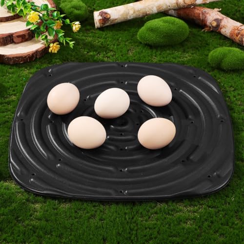 Toyvian Chicken Nesting Pads 4 Pack Washable Nesting Box Liners Soft Sponge Egg Laying Mats for Coop Use Textured Surface Easy-Cut Poultry Care Supplies 12.00 X 12.00 X 0.39 in