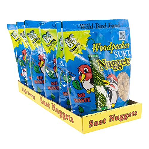 C&S Woodpecker Suet Nuggets Single Packs, 27 oz, None (Pack of 2) - size: 1.69 Pound (Pack of 2)