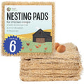 MagJo Aspen Nesting Pads for Chicken Coops - USA Grown Aspen Excelsior Nest Box Liners 13x13-6 Pack - size: 6 PACK