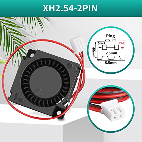 2Packs Wathai 30mm 24V Blower Fan Brushless Exhaust Fan 2pin 30 x 30 x 10mm | for DIY Cooling Single Board Computer, Custom Setu, Hotend - color: 30x10mm 24V