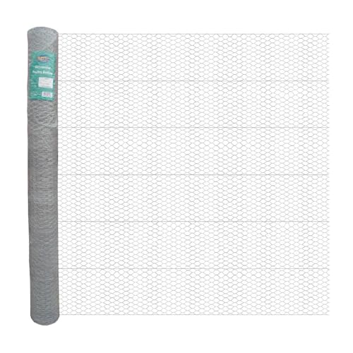 MTB 20GA Galvanized Hexagonal Poultry Netting Chicken Wire 72 inches x 150 feet x 1 inch Mesh - size: 72"x150'