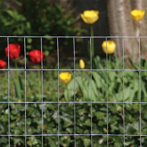 YARDGARD 1/2 in. x 1 in. Mesh Welded Wire Fence Roll, 48 in. x 100 ft., 16-Gauge Galvanized Steel Fence for Rabbit Fence, Chicken Coop, Cage Wire, Garden Protection and Small Animal Enclosures - size: 48 in. x 100 ft.