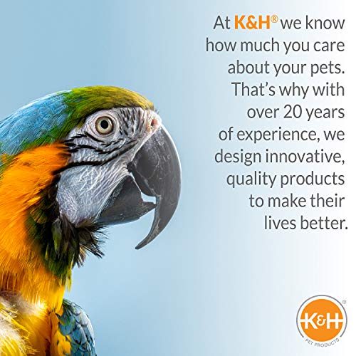 K&H Pet Products Thermo-Perch Heated Bird Perch for Cage, Bird Cage Accessory, Exotic Avian Warming Post for Med/Large Feathered Friends Like Parrot, African Grey, Cockatoo - Medium 1.25 X 13in 12V - size: Medium 1.25 X 13 Inches
