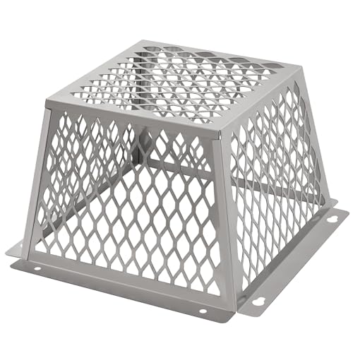 Dryer Vent Bird Guard,Dryer Vent Cover Outside for 5-6 inch Vent Hoods | Outdoor Bird Guard for Dryer Vent & Bathroom Exhaust,Stainless Steel Dryer Vent Cage 8.5"Lx8.5"Wx6"H,Prevent Bird From Enter - size: 8.5"Lx8.5"Wx6"H, style: Stainless Steel-1PCS