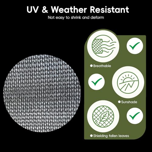 70% Black Shade Cloth 12x24 ftHeavy Duty Mesh Tarp with Grommets Weather-Resistant Sun Shade Netting for Dump Trucks Pergola Greenhouse Chicken Coop Patio Plants Growing Outdoor Protection - size: 12x24 ft