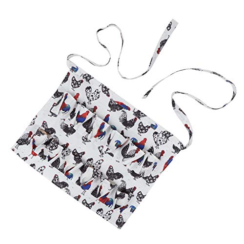 Eggs Collecting Apron with 8 Reinforced Pockets – Hands Egg Gathering Apron for Chicken Duck Goose Quail Eggs – Farmhouse Coop Kitchen Utility Size M (2 L)