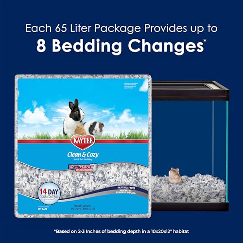 Kaytee Clean & Cozy Extreme Odor Control Bedding, Made for Small Animals, 65 Liters - size: 65 Liters