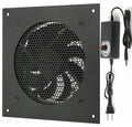 Nalle 120MM Quiet Cooling Single Fan System with Power Adapter and Speed Control for Home Theater AV Cabinets Server Cabinet Greenhouse Cooling 6.3 * 6.3" Front-Panel