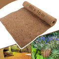 Coco Liner Roll 16x80 Inch Natural Coconut Fiber Mat for Planters | Natural Coconut Fiber, Cut-to-Fit Liner Roll, Ideal for Hanging Baskets, Planters, Window Boxes & Garden Use - size: 16in X 80in