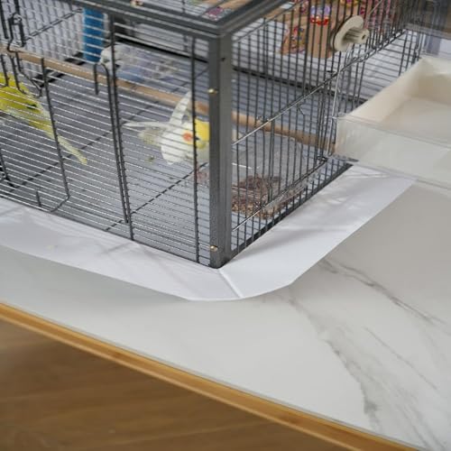 Small Bird Cage with Playground Stand - Spacious & Safe Design for Small Birds, Portable Bird Carrier with Handles and Play Top, Transparent Food Cup with Perch