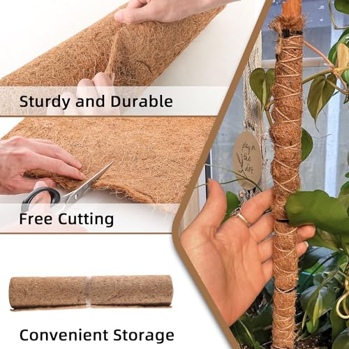 Coco Liner Roll 16x160 Inch Natural Coconut Fiber Mat for Planters | Natural Coconut Fiber, Cut-to-Fit Liner Roll, Ideal for Hanging Baskets, Planters, Window Boxes & Garden Use - size: 16in X 160in