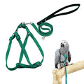 Adjustable Bird Harness and Leash for Yellow Naped Amazons Galah Cockatoos | Small to Medium Breed Parrots, Fits Birds Chest Between 26-40cm / 10.24-15.75inch - S