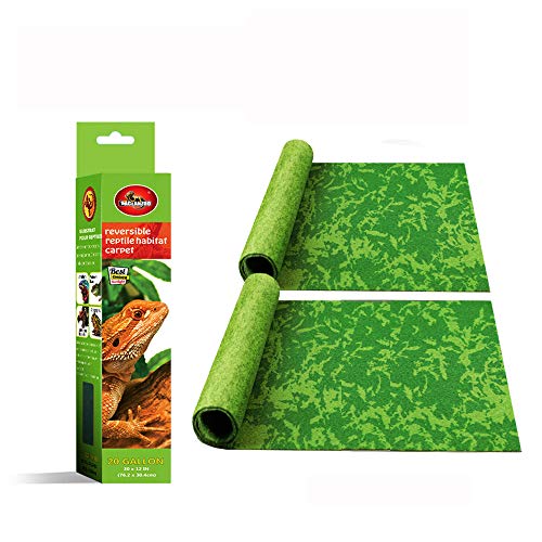 Reptile Carpet, 30 * 12in Pet Terrarium Liner,Reptiles Cage Mat/Substrate for Snakes, Chameleons, Geckos and Kitchen Use(2sheets) with Tweezers Feeding Tongs - size: 30 * 12in