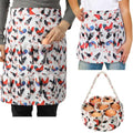 3 Pcs Egg Collecting Apron and Gathering Basket Adult 12 Pockets and Child 3 Pockets for Chicken Goose Eggs - style: Cute