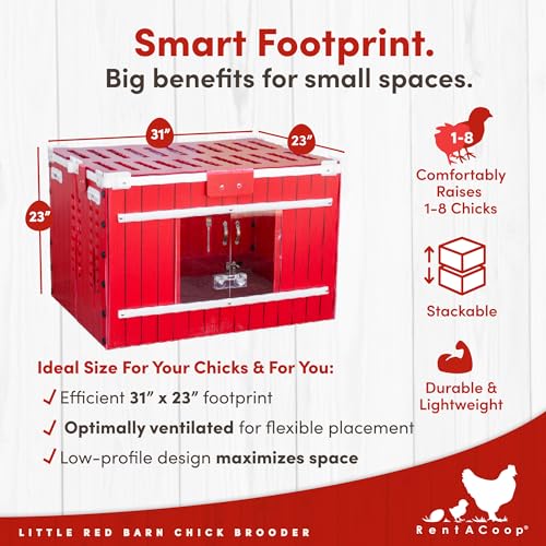 RentACoop Little Red Barn Chick Brooder