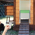 CNCEST Automatic Chicken Coop Door Solar Powered,Smart Anti-Pinch Aluminum Automatic Chicken Door with Timer and Light Sensor,Range 40M Remote Control Solar Chicken Coop Door,Waterproof