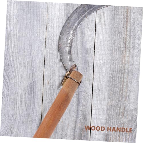 KOMBIUDA Wood Handle Replacement for Ladle 11.81 Inch Multi-Use Spoon Handle Ergonomic Grip for Kitchen Ladles Water Scoop Manure Spoon Lightweight Easy to Install