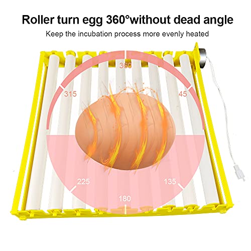 Morishima Automatic Multifunction Incubator Egg Tray Turning Hatcher for Chickens/Ducks/Birds/Poultry（9 Tubes） - color: 9 Tubes