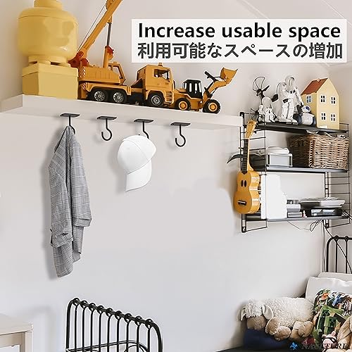 Ceiling Hooks for Hanging Plants - Square Wall Mount Plant Hanger Indoor Hanging Hooks Metal Plant Bracket Iron Lanterns Hangers for Wind Chimes, Planters (Square Black 4 Pack) | Square-style ceiling hooks for hanging plants, baskets, bird feeders, lights