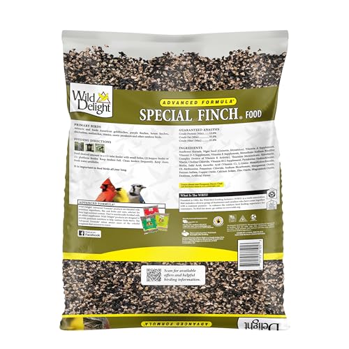 Wild Delight Advanced Formula Special Finch Food Wild Bird Seed Mix, 5lbs - size: 5 Pound (Pack of 1), style: Special Finch 5lb