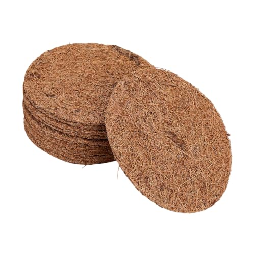 Haofy 5.91x5.91inch Bird Cage Liner 10 Pack Coconut Coir Fiber (15CM Thick) | Pigeon Breeding Pad for Parakeet Chicken Hatching Box Liner for Eggs and Small Pets Bird Nesting Mat