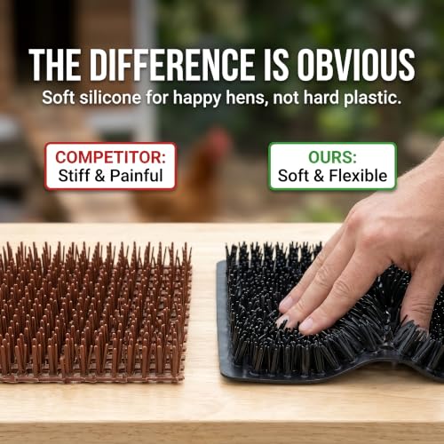 6 Pack Ultra Soft Washable Chicken Nesting Pads for Chicken Coop — Premium Food Grade Mats — 100% BPA Free — Durable & Easy to Clean Reusable Nesting Pads - size: 6 Pack