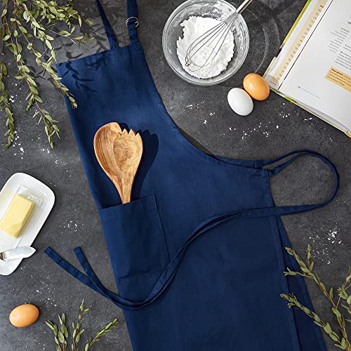DII Everyday Basic Kitchen Collection - color: Nautical Blue, size: Regular Size Chef Apron