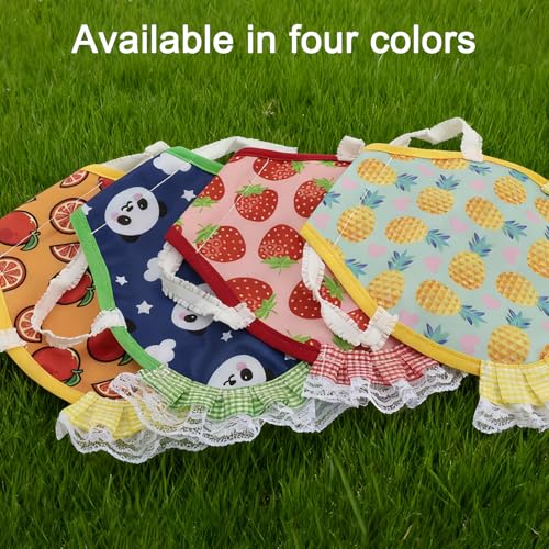4Pcs Chicken Saddle for Hens, Waterproof Printed Hen Saddle, Elastic Chicken Aprons for Protection, Feather Protection Vest for Real Chickens