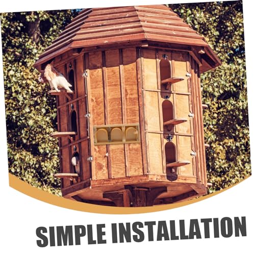 Toyvian Pigeon Birds House Door Bird Cage Entrance Wooden Door Racing Pigeon Access System