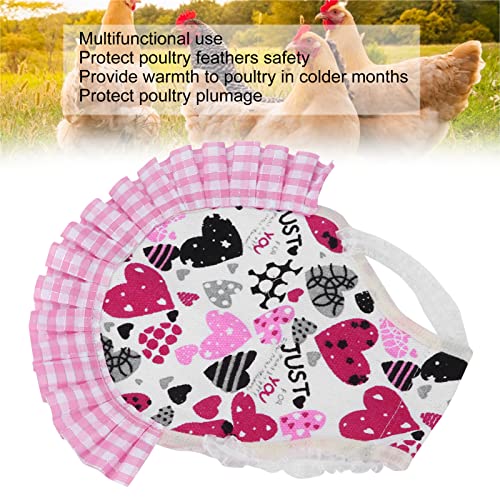 Chicken Saddles, Multifunctional Chicken Apron Feather Back Protector Chicken Hen Mating Saddle with Elastic Adjustable Strap for Small Medium Hen Accessories