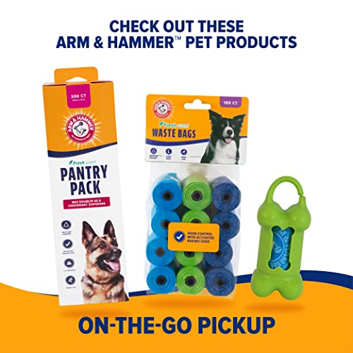 Arm & Hammer Dog Pooper Scooper Swivel Bin & Rake, Poop Scoop for Dogs, Black (2 Heavy Duty Scented Waste Bags Included) - size: One Size, style: Swivel and Rake Scooper