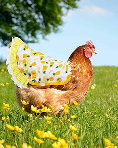 6pcs Chicken Saddle for Hens，Waterproof Chicken Saddle | Chicken Apron for hen Wing Back Protector with Elastic Straps, Print Feather Protective Chickens Vest Jacket - color: Chicken Saddle Hen 6pcs(B)