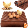 6 Pack Chicken Nesting Pads, 12"x12" Plastic Reusable Nesting Pads | Washable Nesting Pads for Chicken Coop, Laying Box Pads, Nesting Box Pads for Chicken Coop Accessories