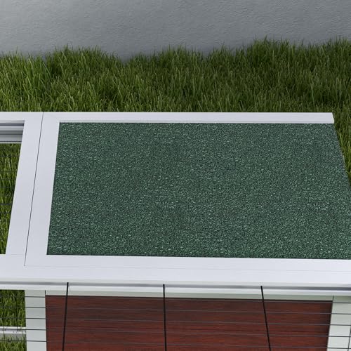 PawHut 59" Outdoor Rabbit Hutch Playpen Bunny Cage for Rabbits Dark Brown | Wooden Tortoise House Habitat, Outdoor Tortoise Enclosure, with Run and Enclosed Cover, for Chickens, Ducks, Indoor
