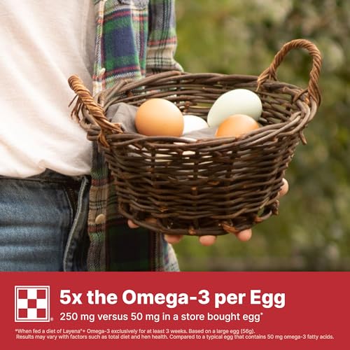 Purina® Layena®+ Omega-3 Chicken Feed Pellets, 9 Pound Bag - size: 9 Pound (Pack of 1)