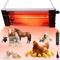 450W Heat Lamp for Chickens, Carbon Fiber Heater for Chick Brooder | Hanging Chicken Coop Heater, Adjustable Temp & Time & Height, Chicken Brooder Heating Lamp for Poultry, Livestock & Pets
