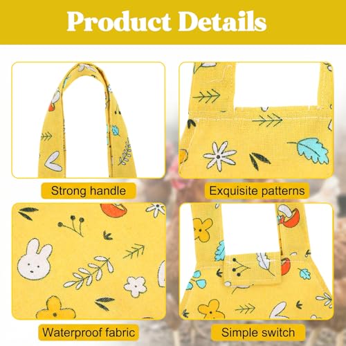 1 Pack Chicken Holder Bag Chicken Carrier Sling Supplies with Handle Catching Hand Bag Canvas Chicken Sling for Farm Rooster Hen Poultry Transport Traveling