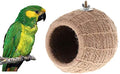 Litewoo Bird Breeding Nest Warm Rope Bed House for Small Medium Bird Parrot Parakeet Conure Cockatiel Canary Finch Lovebird Budgie (D: Hemp Rope) | Natural hemp rope, warm cozy sleeping space, encourage natural breeding behavior, for small medium bird/lov