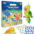 Imagimake Mirror Mosaic - Birds, 5 Templates, 450+ Stickers | Mess-Free Craft Activity, Screen-Free Creative Art Kit for Kids, Birthday Gift for Boys & Girls Ages 3,4,5,6,7 Years Old - style: 6. Birds