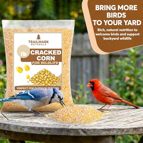 Cracked Corn 10 lb – Premium Bird Seed & Wildlife Feed for Ducks, Deer, Squirrels, Chickens, and Turkeys – Cracked Corn for Wild Birds – Grown in USA