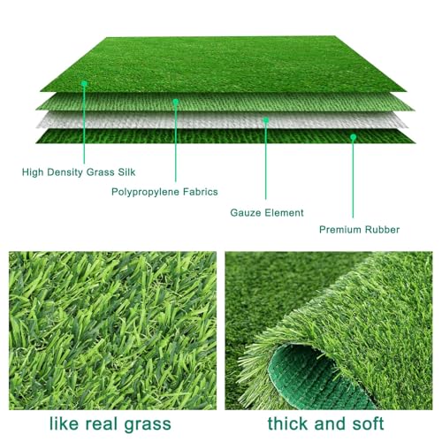 12 Pack Chicken Nesting Box Pads - Washable Artificial Grass Nesting Pads - Chicken Nesting Pads for Chicken Coop and Pet Garden Lawn Indoor Outdoor 12"×12"×1" - color: 12pack-green