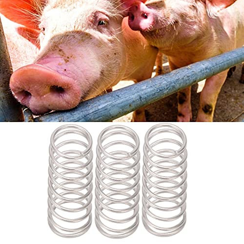GLOGLOW Poultry Drinker Spring 100PCS, Iron Material, Animal Drinker Fountains Accessories, Strong Rust Resistant Water Nozzle Spring